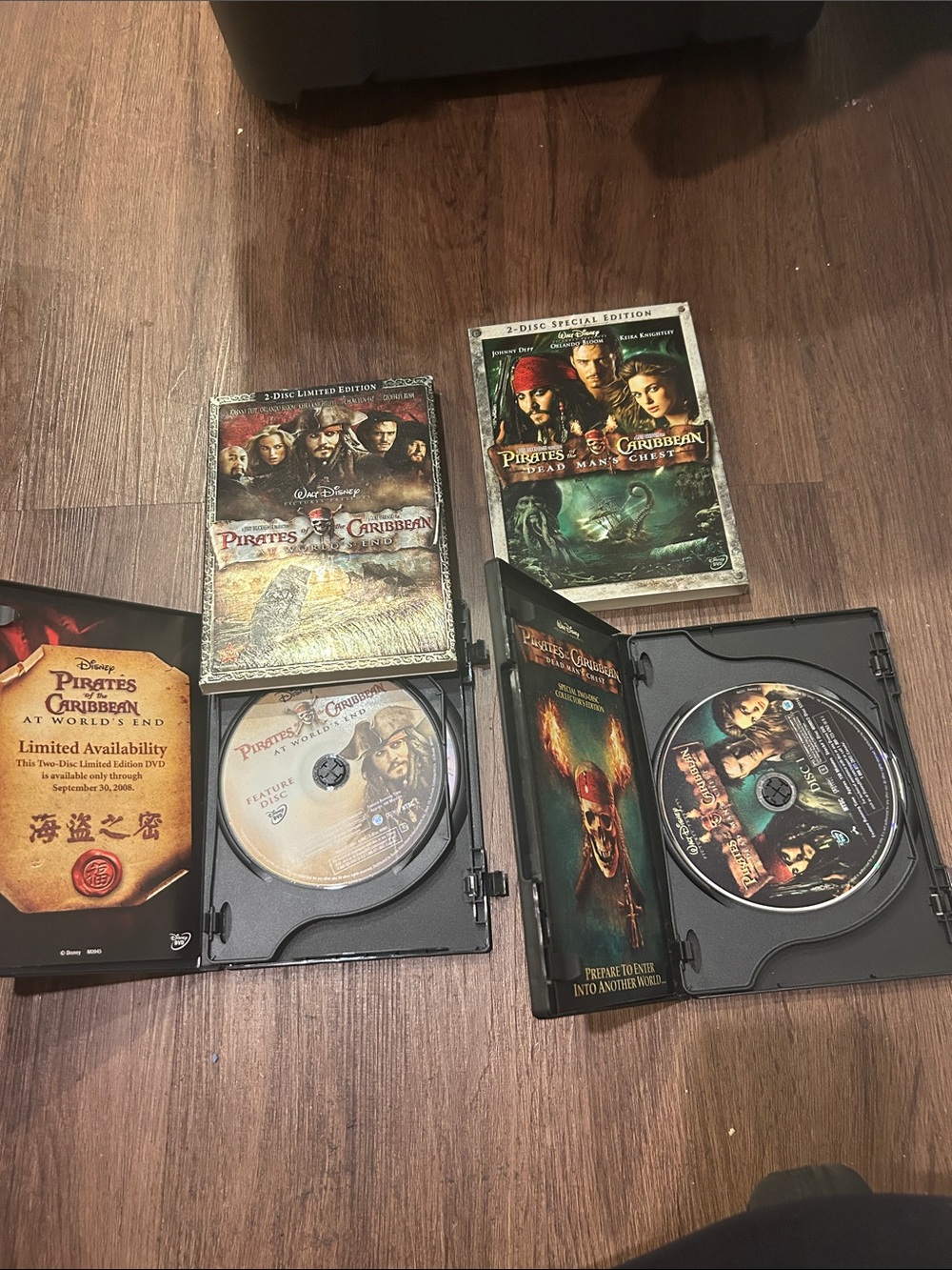 Disney Pirates of the Caribbean DVDs
